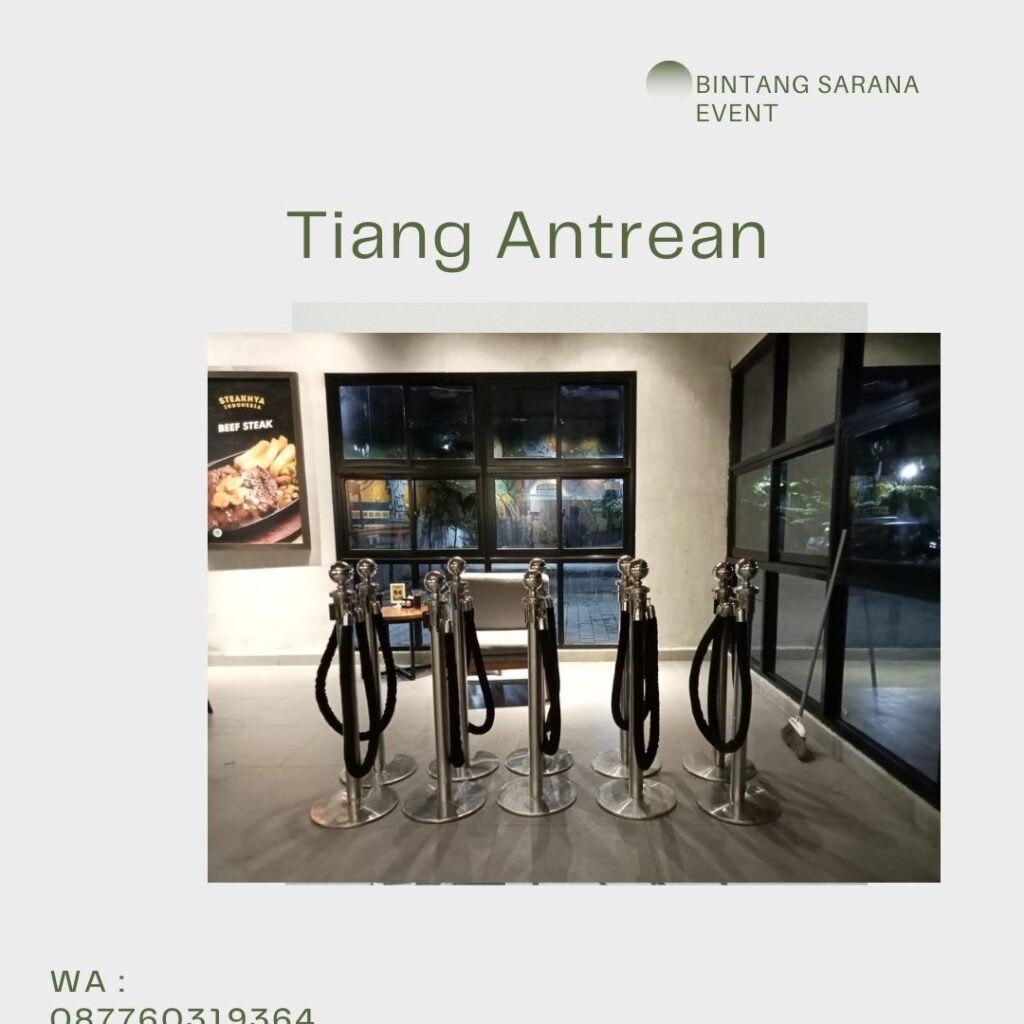 Sewa Tiang Antrian Stainless Murah Jakarta