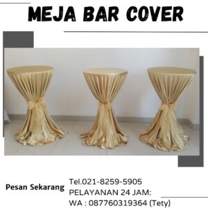 Sewa Meja Barstool Dengan Cover Cantik Beji Depok