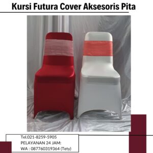 Sewa Kursi Futura Cover Aksesoris Pita Stok Banyak Bogor Selatan