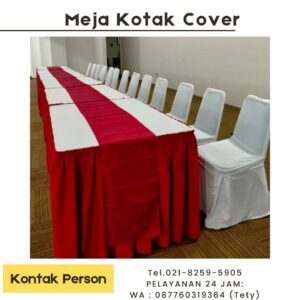 Jasa Sewa Meja Kotak Cover Kualitas Terbaru Jakarta Selatan