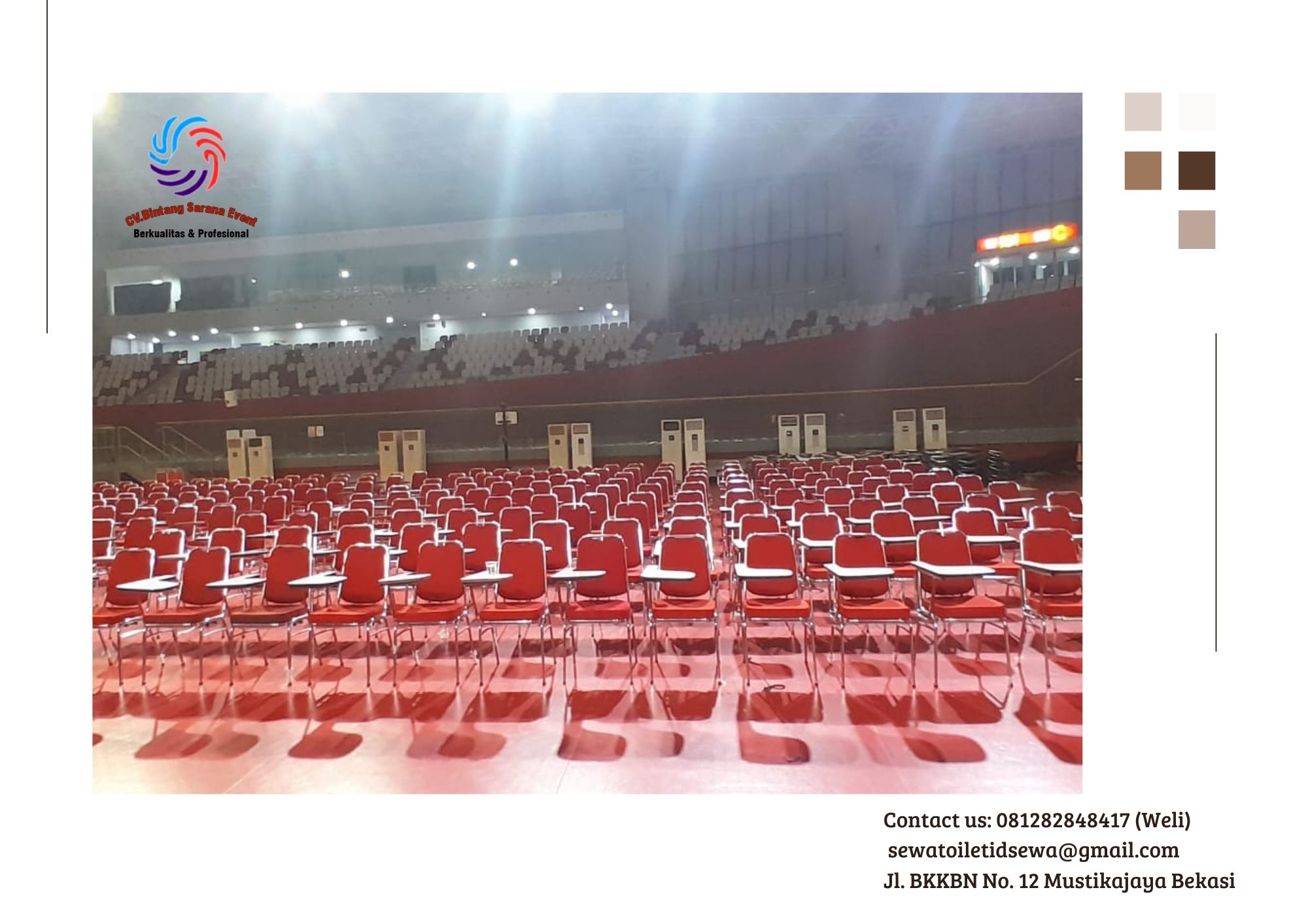 Pusat Sewa Kursi Test Futura Busa Merah di Jakarta