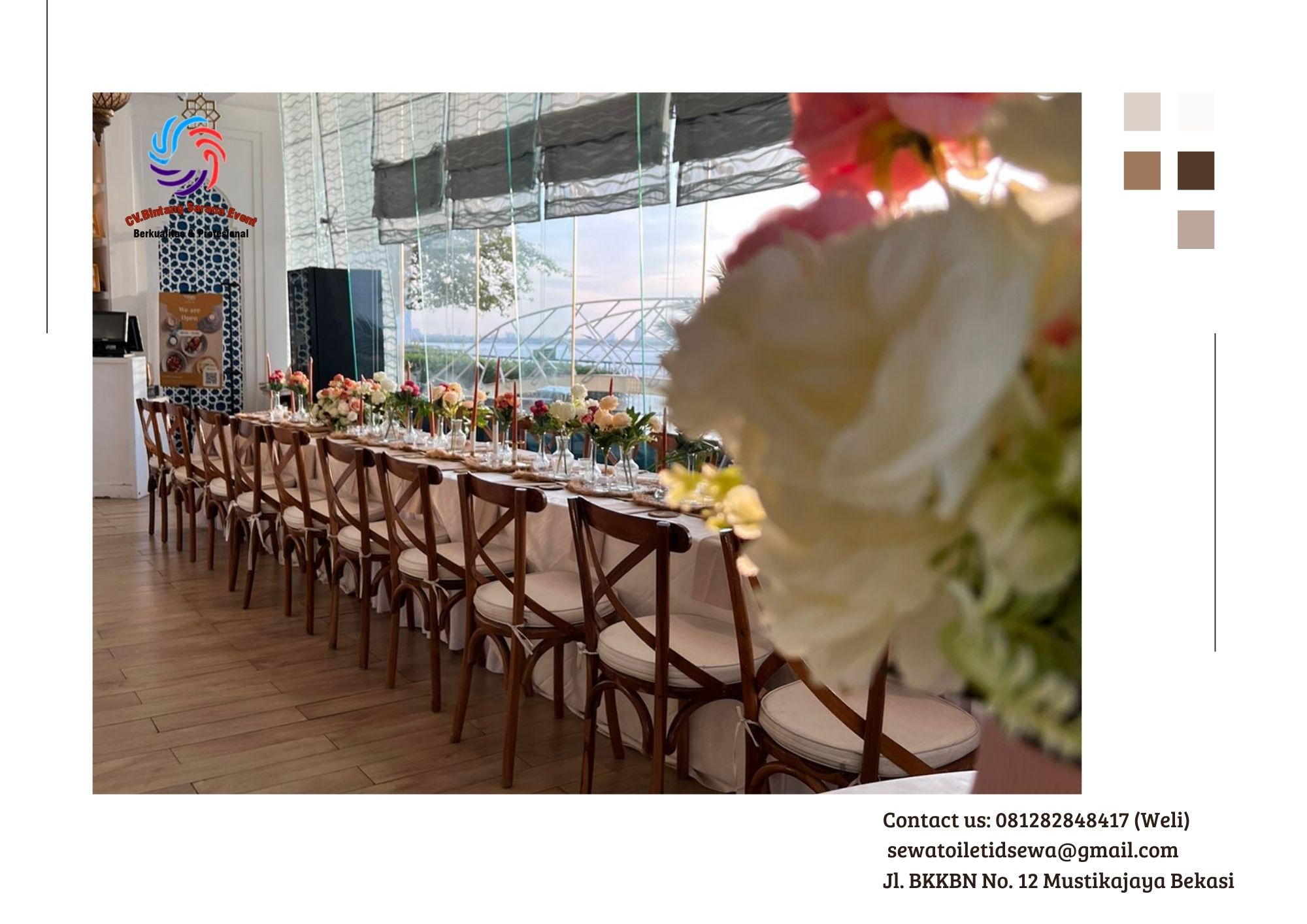 Sewa Kursi Kayu Type Cross back Cokelat Area Jakarta Sewa Kursi Kayu Type Cross back Cokelat Area Jakarta