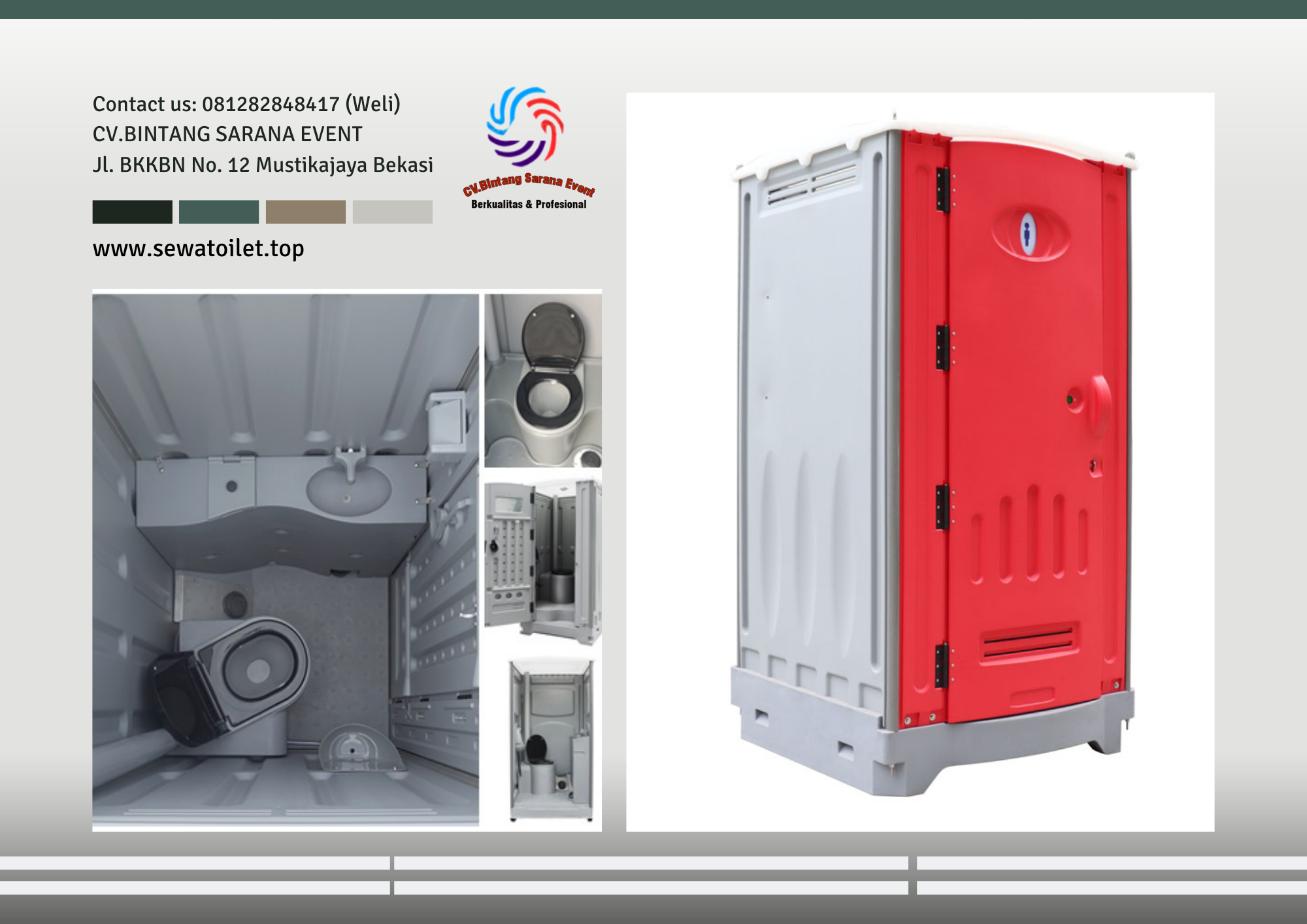 Layanan Sewa Toilet Single Kabin Closet Duduk Type Portable Area Jakarta