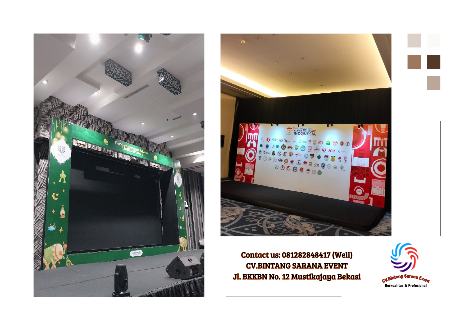 Sewa Backdrop Kotak Dan Gate Lengkung di Jakarta