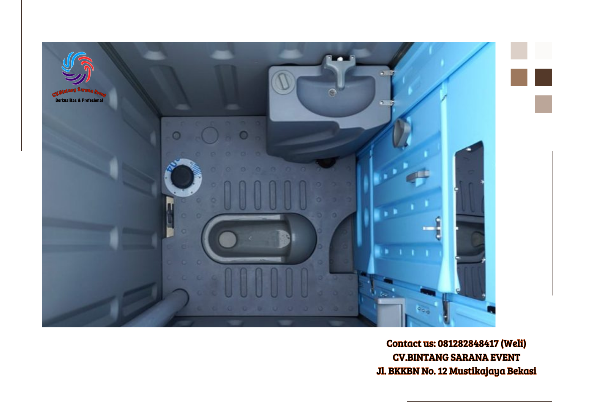 Pusat Jasa Sewa Toilet Portable Single Room di Jakarta