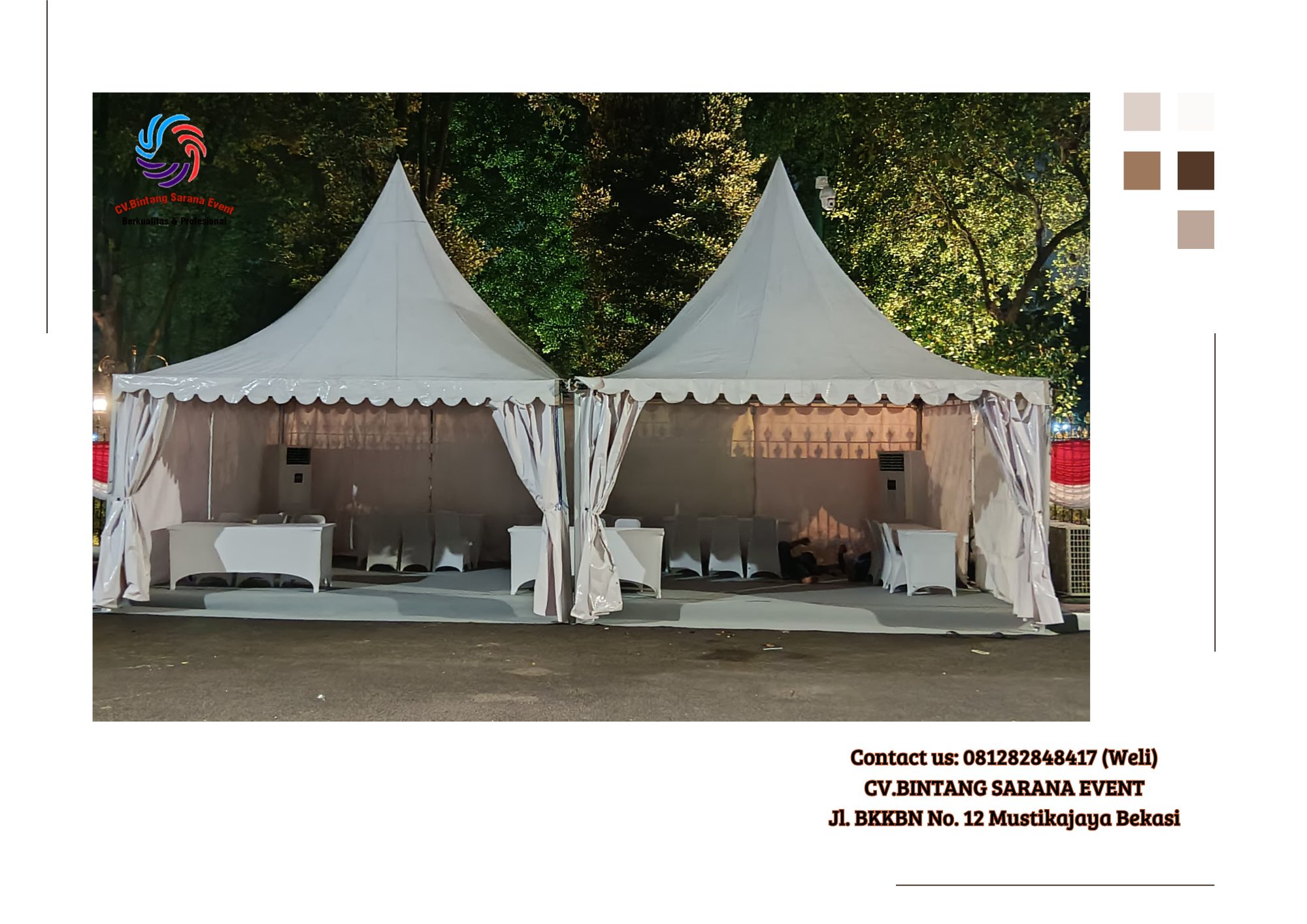 Rental Tenda Bazar Dan Tenda Kerucut Putih Jakarta