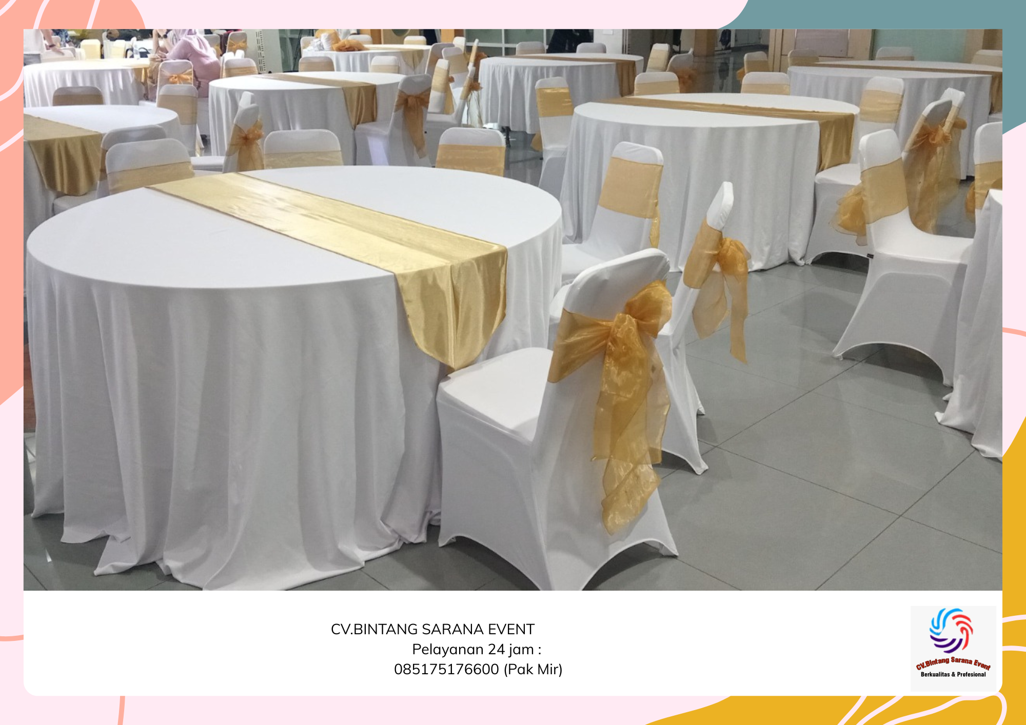 Di CV Bintang Sarana Event menyediakan Rental Meja Jakarta Lengkap Taplak Dan Topping yang tentunya berkualitas dan higienis.