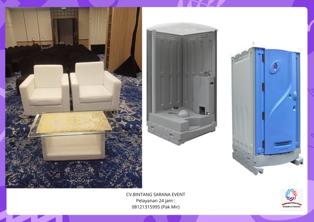 Sewa Aneka Sofa Dan Toilet Portable Bogor