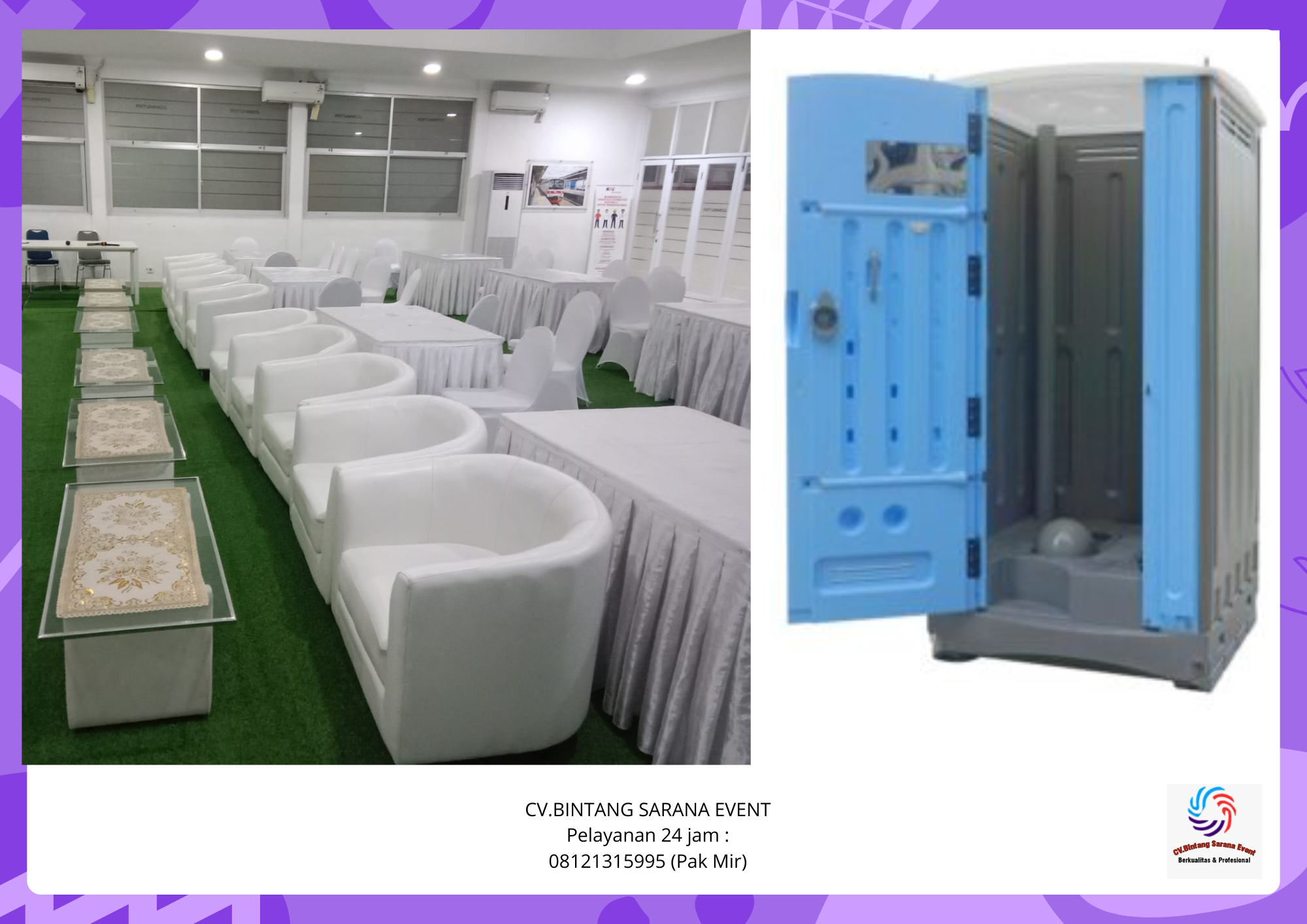 Sewa Aneka Sofa Dan Toilet Portable Bogor