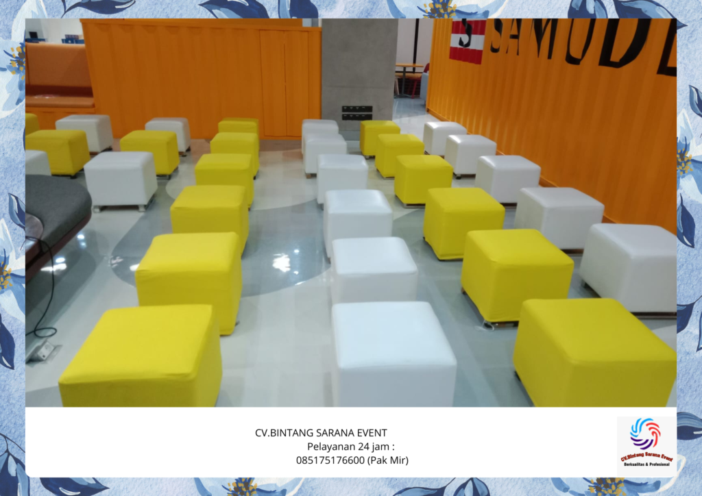 Sewa Kursi Puff Warna Warni Murah Siap Kirim Area Jakarta