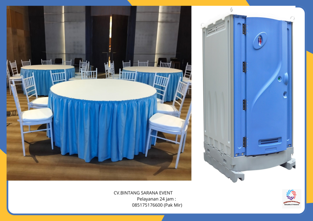 Sewa Meja Kursi Dan Toilet Portable Bogor