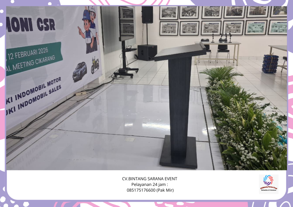 Jasa Rental Podium HPL Berkualitas Area Cikarang