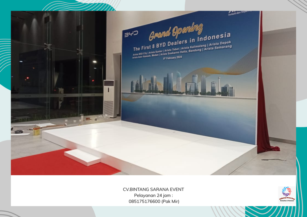 Jasa Sewa Backdrop Set Panggung Melaminto Berkualitas Siap Pakai Area Jakarta
