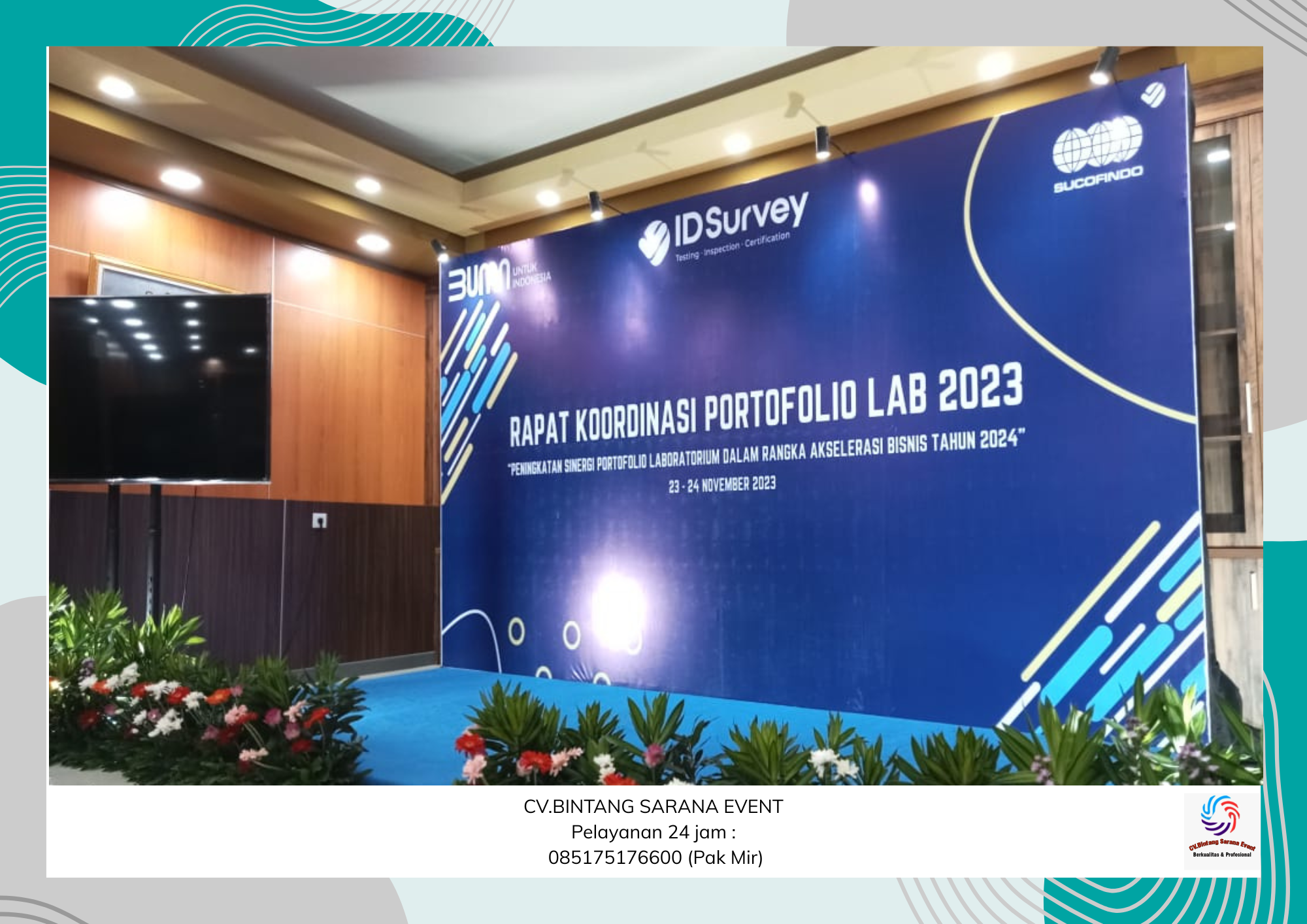 Jasa Sewa Backdrop Set Panggung Melaminto Berkualitas Siap Pakai Area Jakarta