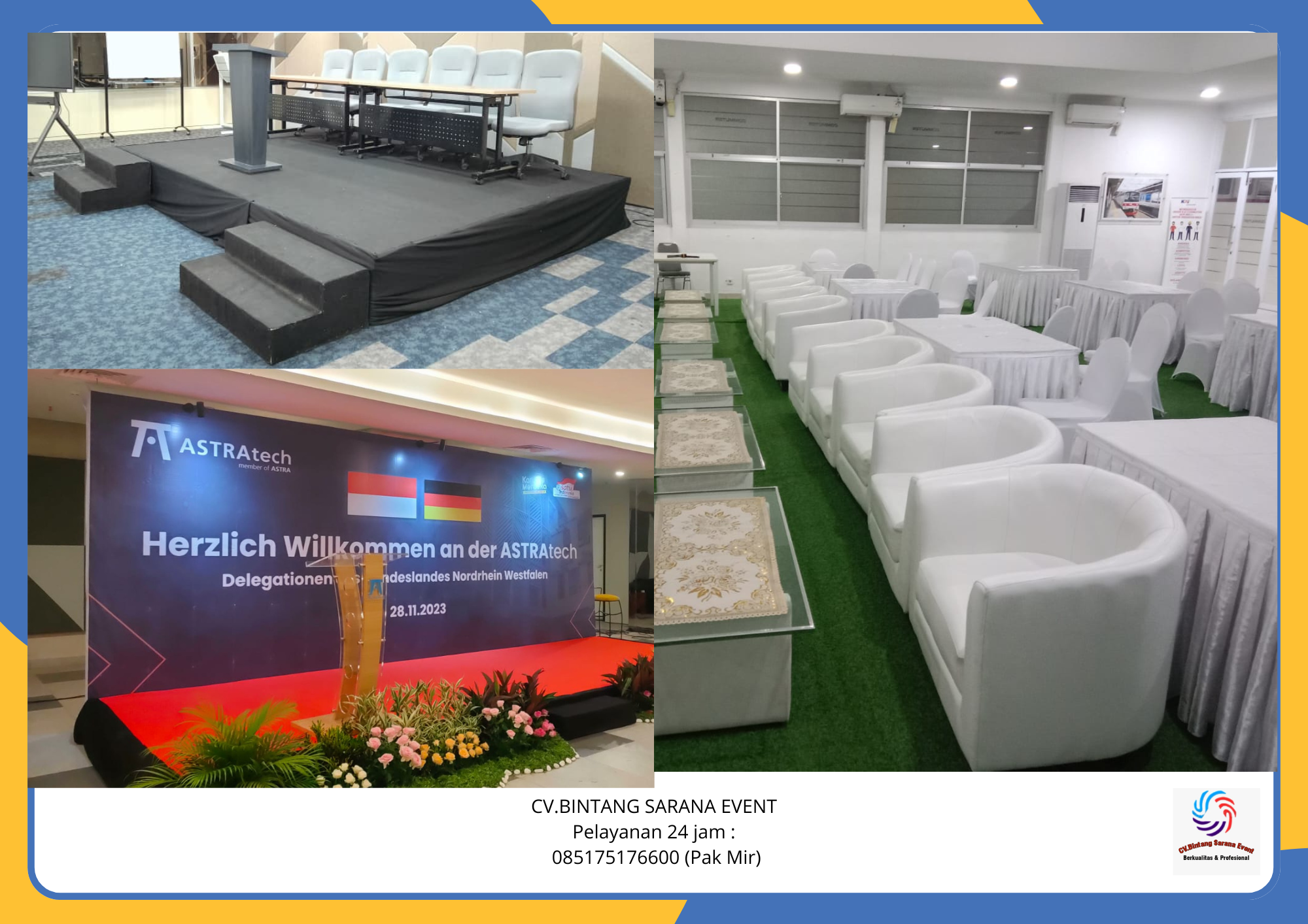 Sewa Sofa Panggung Dan Backdrop Area Bekasi