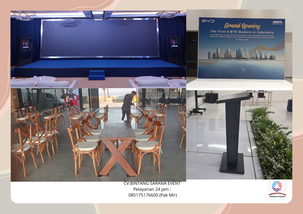 Rental Meja Kursi Panggung Backdrop Dan Podium Jakarta