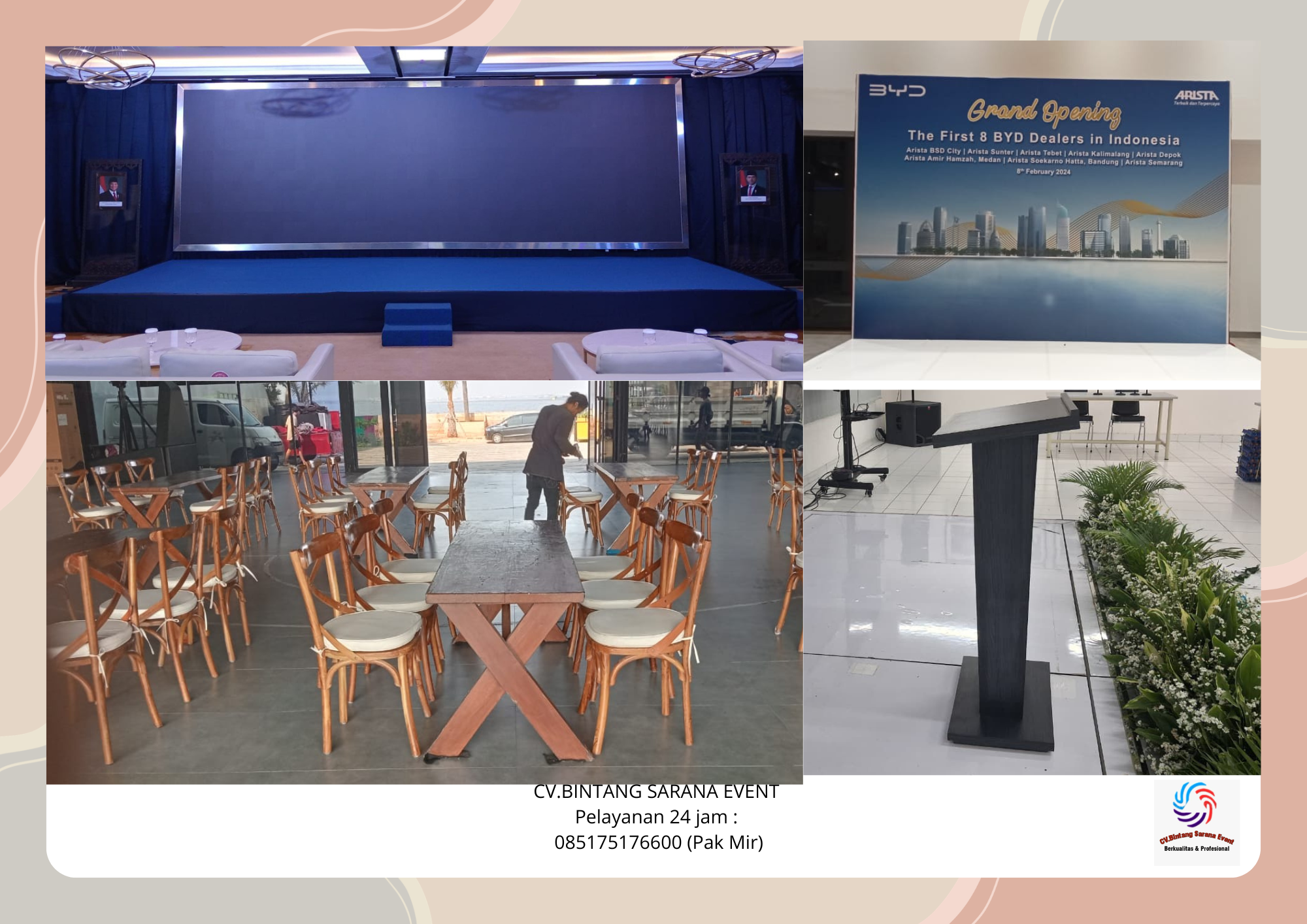 Rental Meja Kursi Panggung Backdrop Dan Podium Jakarta