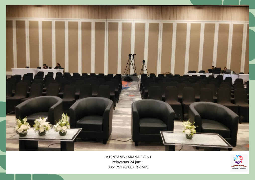 Sewa Sofa Oval Hitam Area Bekasi