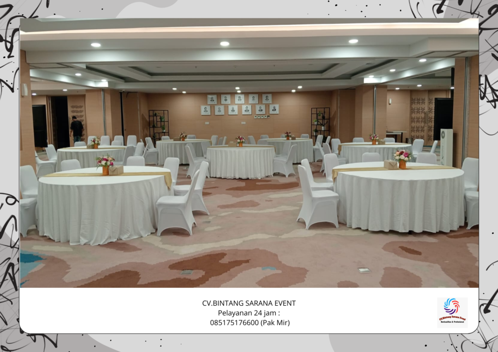 Jasa Rental Meja Bulat Set Kursi Untuk Event Area Tanggerang
