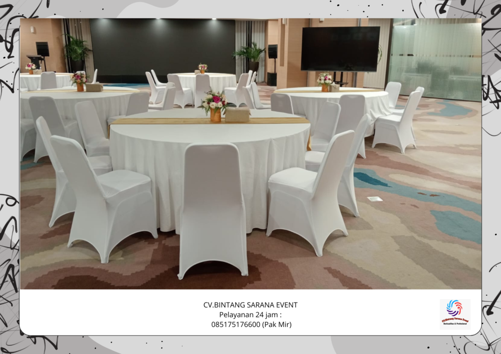 Jasa Rental Meja Bulat Set Kursi Untuk Event Area Tanggerang