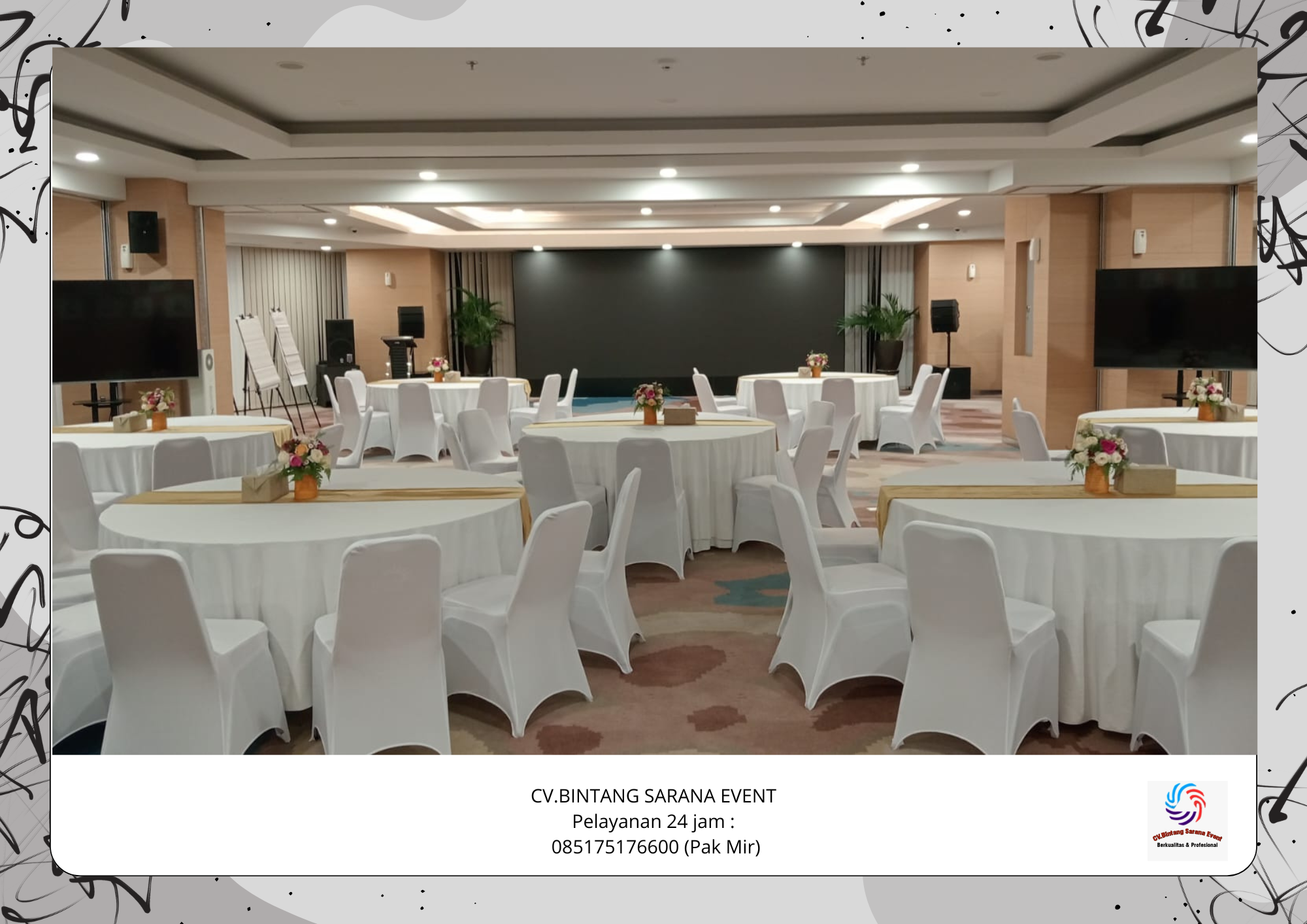 Jasa Rental Meja Bulat Set Kursi Untuk Event Area Tanggerang