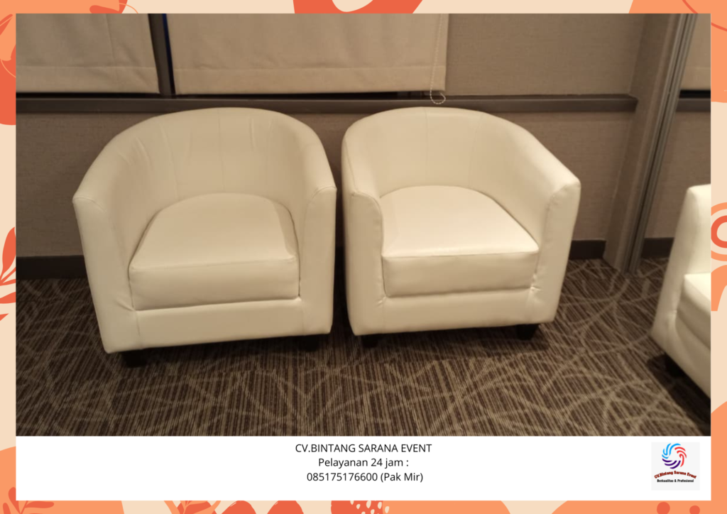 Jasa Rental Sofa Oval Putih Berkualitas Area Tanggerang