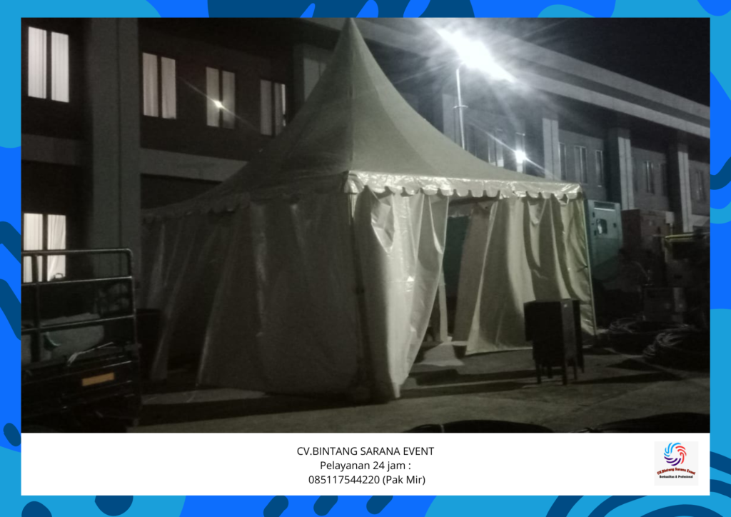 Rental Tenda kerucut Atau tenda Sarnafil Jakarta Pusat