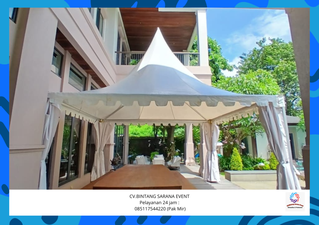 Rental Tenda kerucut Atau tenda Sarnafil Jakarta Pusat