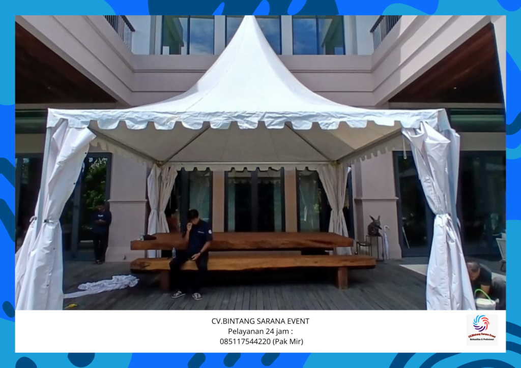 Rental Tenda kerucut Atau tenda Sarnafil Jakarta Pusat