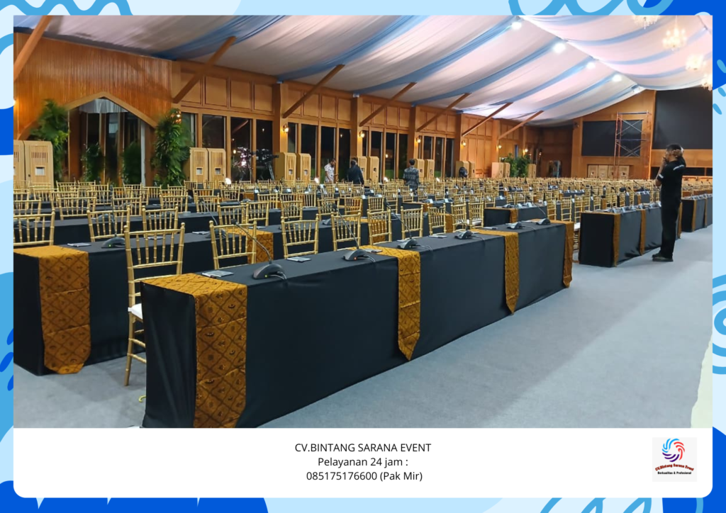 Sewa Meja Ibm Dan Kursi VIP Tiffany Gold Event Istana Merdeka Area Bekasi