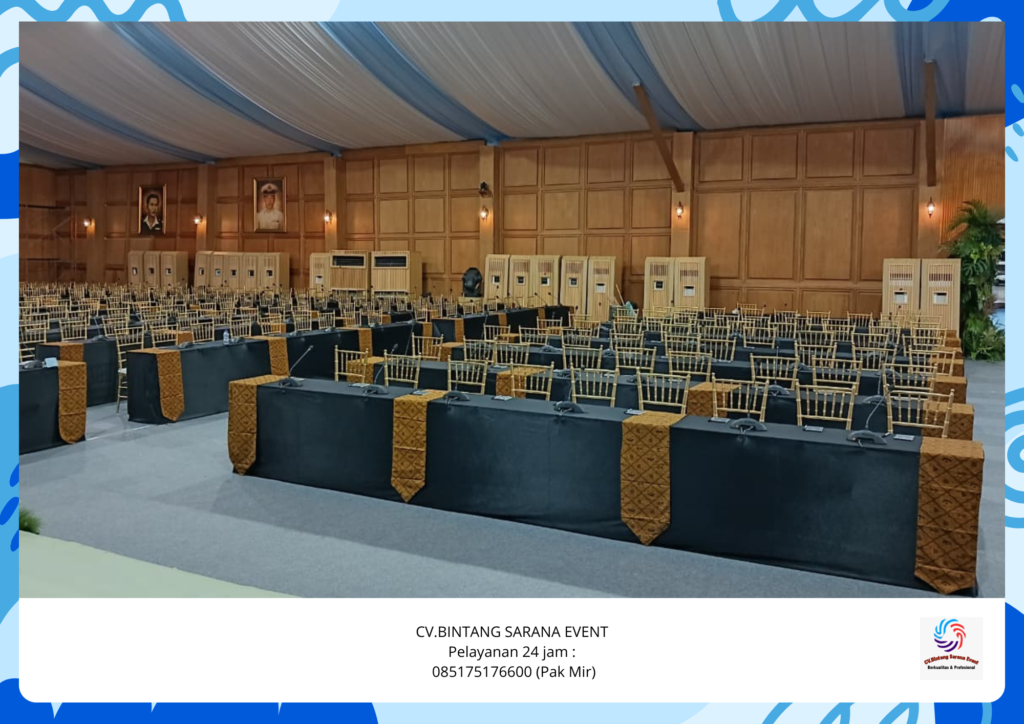 Sewa Meja Ibm Dan Kursi VIP Tiffany Gold Event Istana Merdeka Area Bekasi