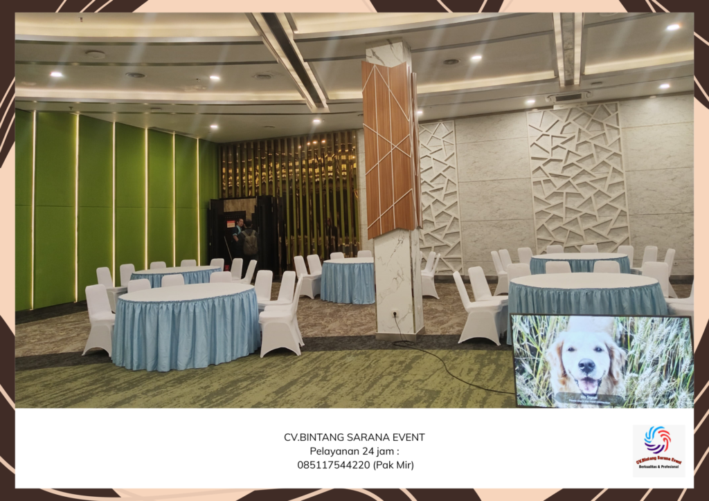 Sewa Meja Kursi Full Cover Dan Aksesoris Area Jakarta
