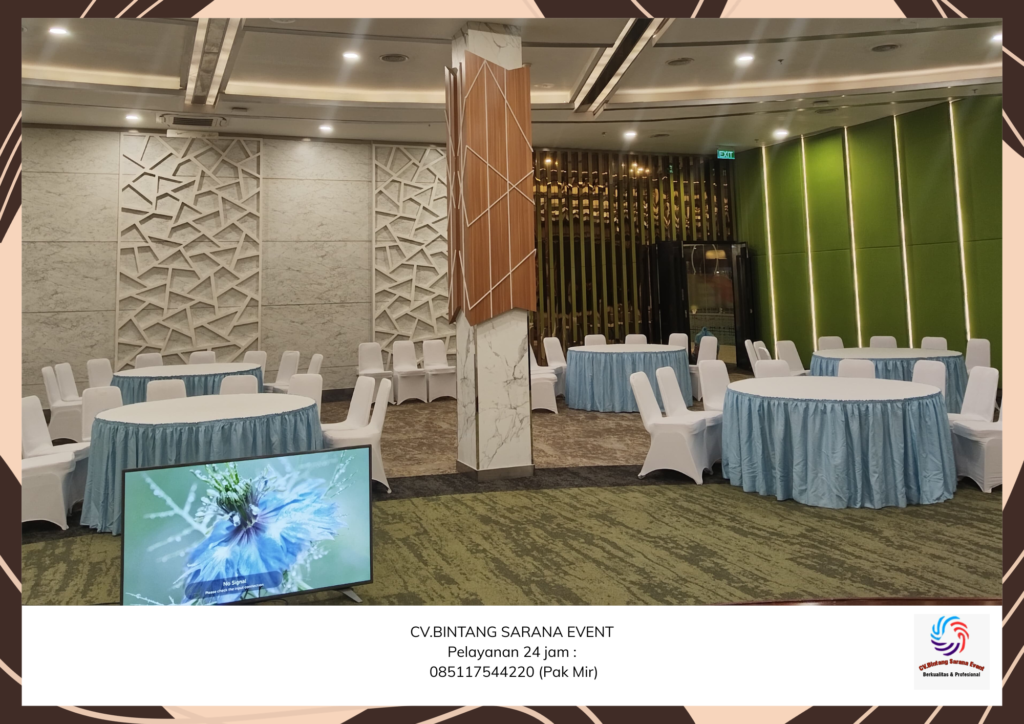 Sewa Meja Kursi Full Cover Dan Aksesoris Area Jakarta