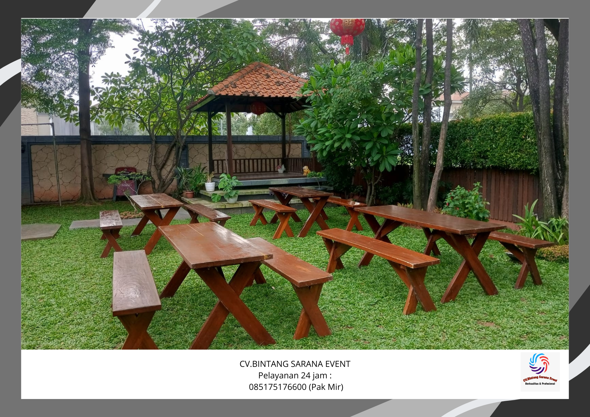 Sewa Meja Kursi Taman Berkualitas Area Jakarta