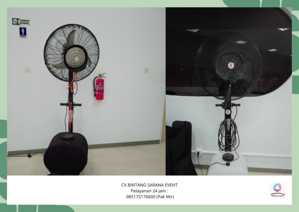 Sewa Misty Fan Kipas Uap Air Segar Area Jakarta