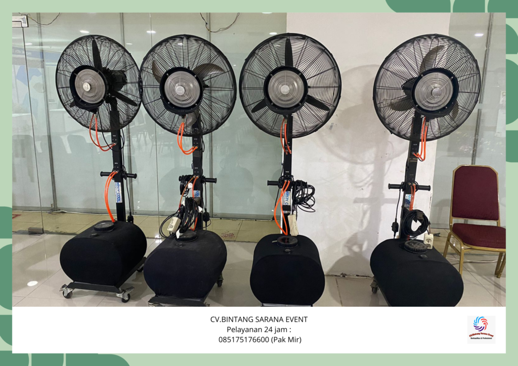 Sewa Misty Fan Kipas Uap Air Segar Area Jakarta