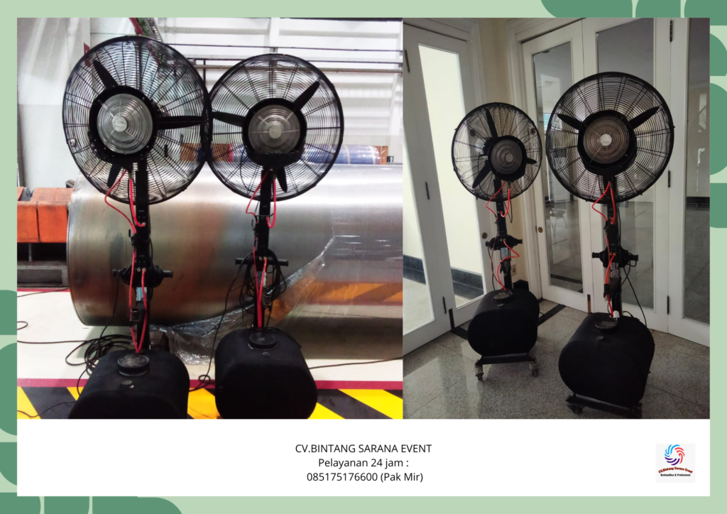 Sewa Misty Fan Kipas Uap Air Segar Area Jakarta