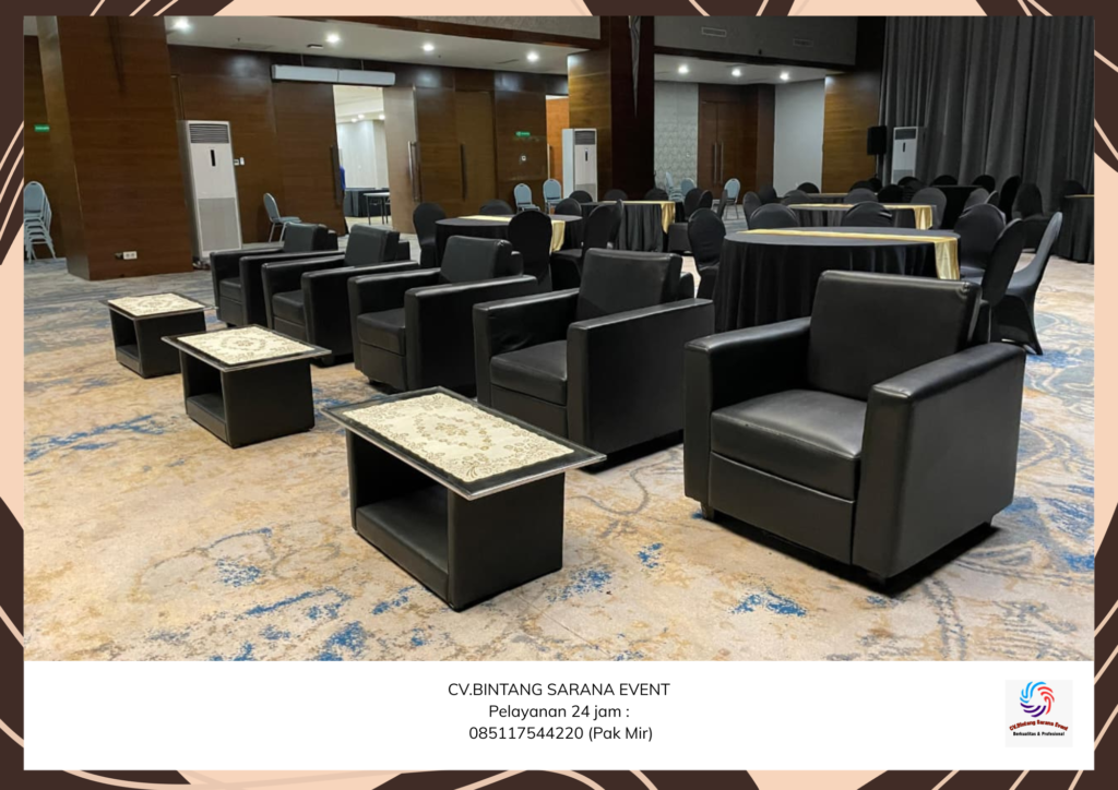 Sewa Sofa Kotak Hitam Dan Putih Area Cikarang
