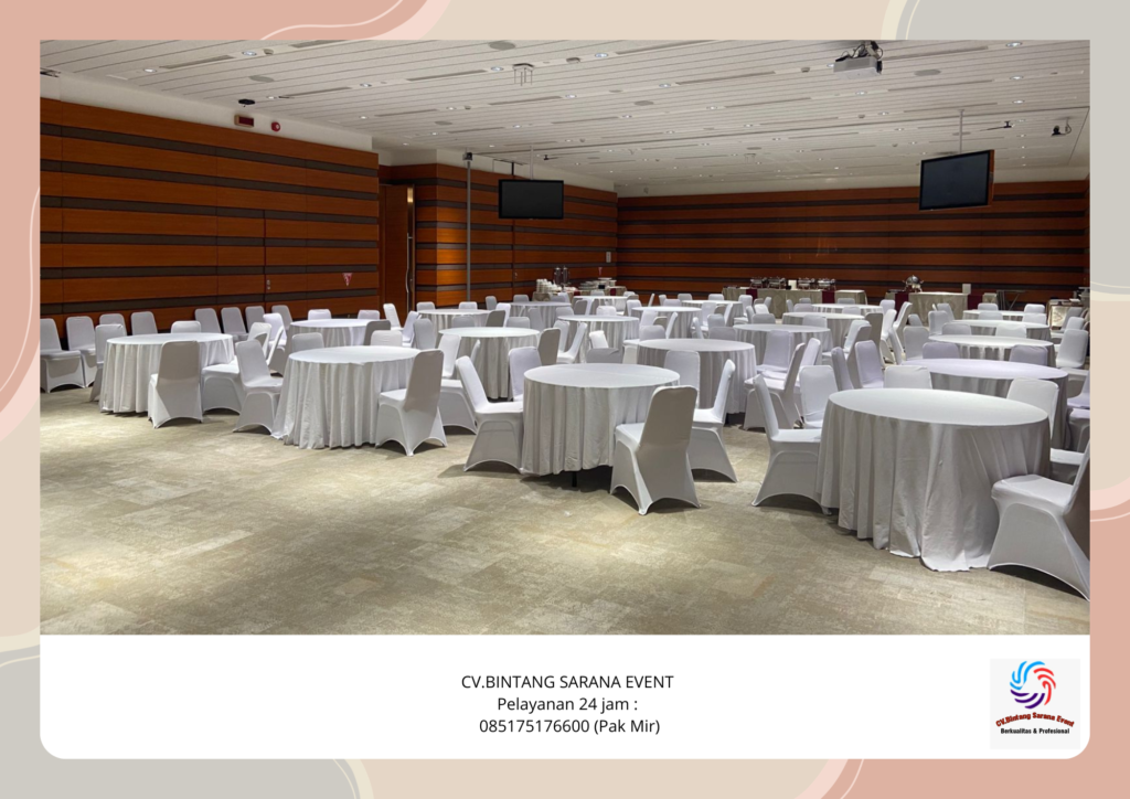 Sewa Sofa Meja Dan Kursi Cover Putih Jakarta