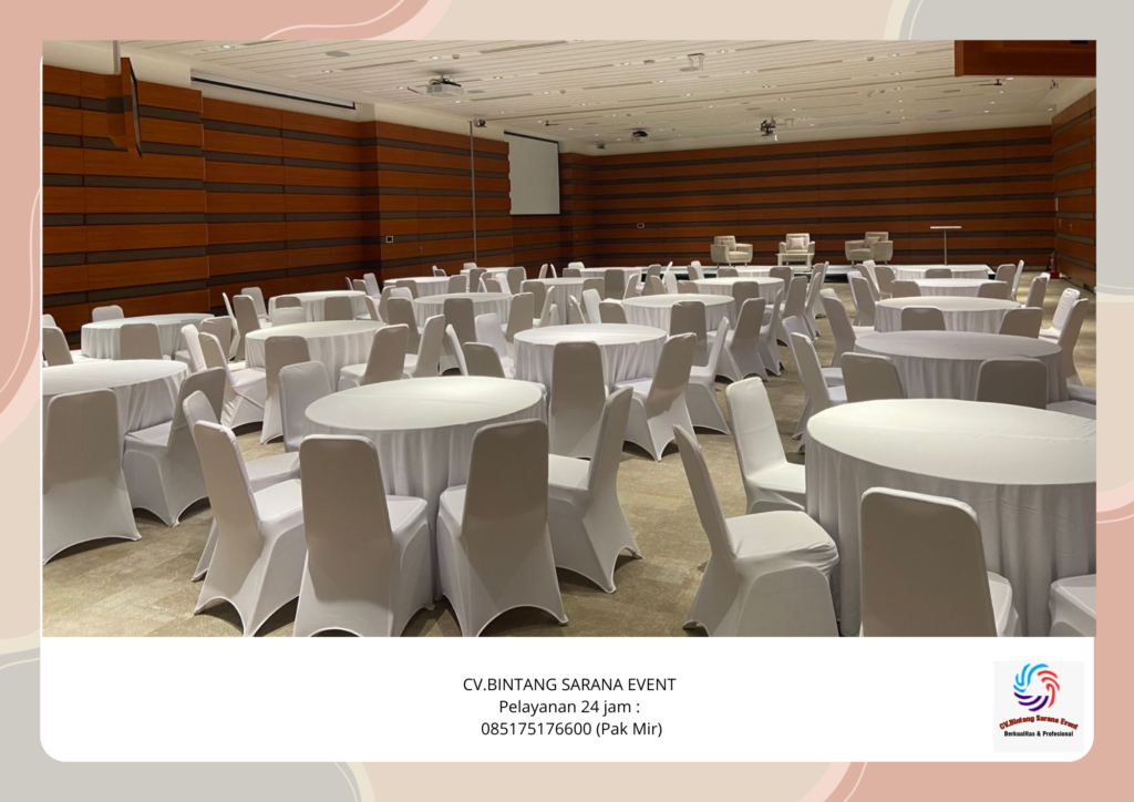 Sewa Sofa Meja Dan Kursi Cover Putih Jakarta