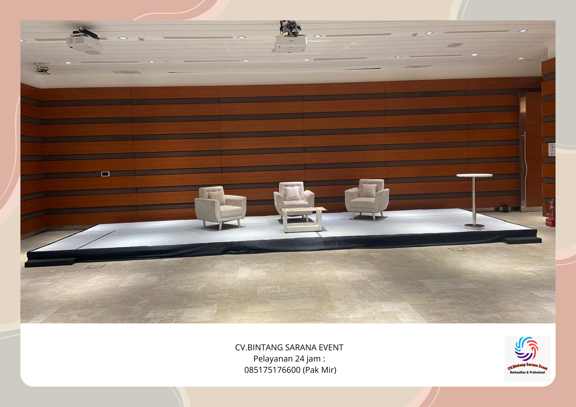 Sewa Sofa Meja Dan Kursi Cover Putih Jakarta