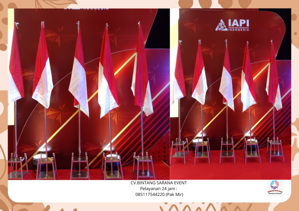 Sewa Tiang Bendera Stainles Dan Tiang Bendera VIP Kayu Jakarta