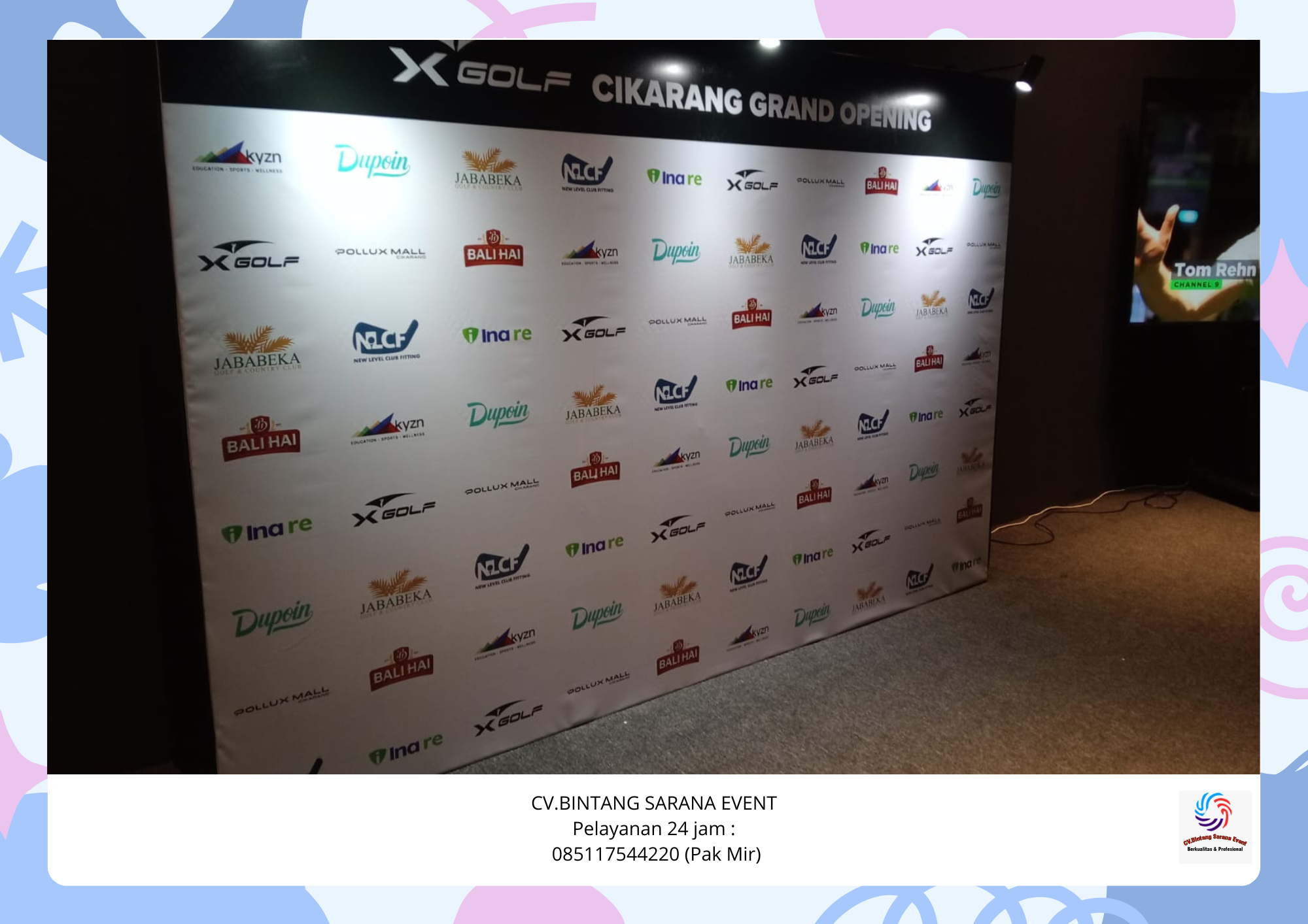 Rental Backdrop PhotoBooth Siap Pakai Area Cikarang
