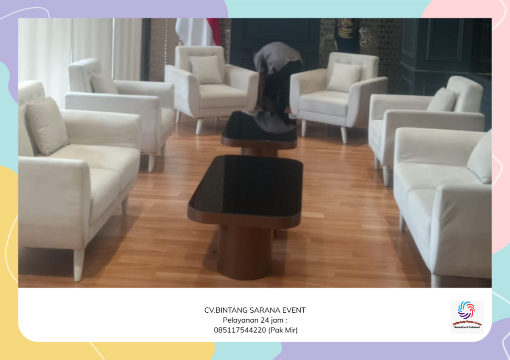 Rental Sofa Studio Kaki Kayu Area Jakarta