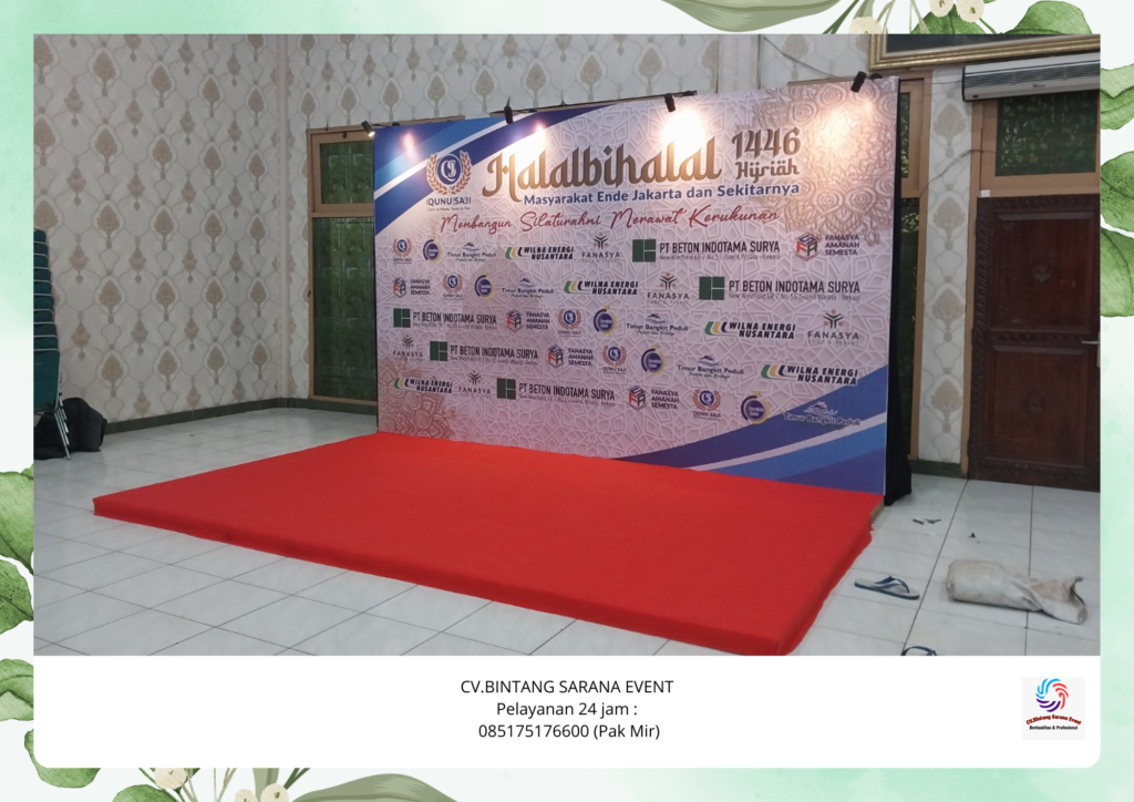 Sewa Panggung Karpet Merah Dan Backdrop terdekat Area Cikarang