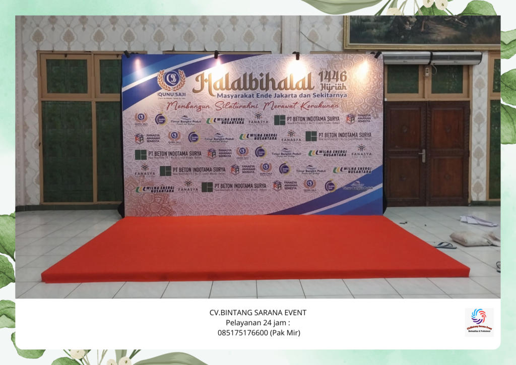 Sewa Panggung Karpet Merah Dan Backdrop terdekat Area Cikarang