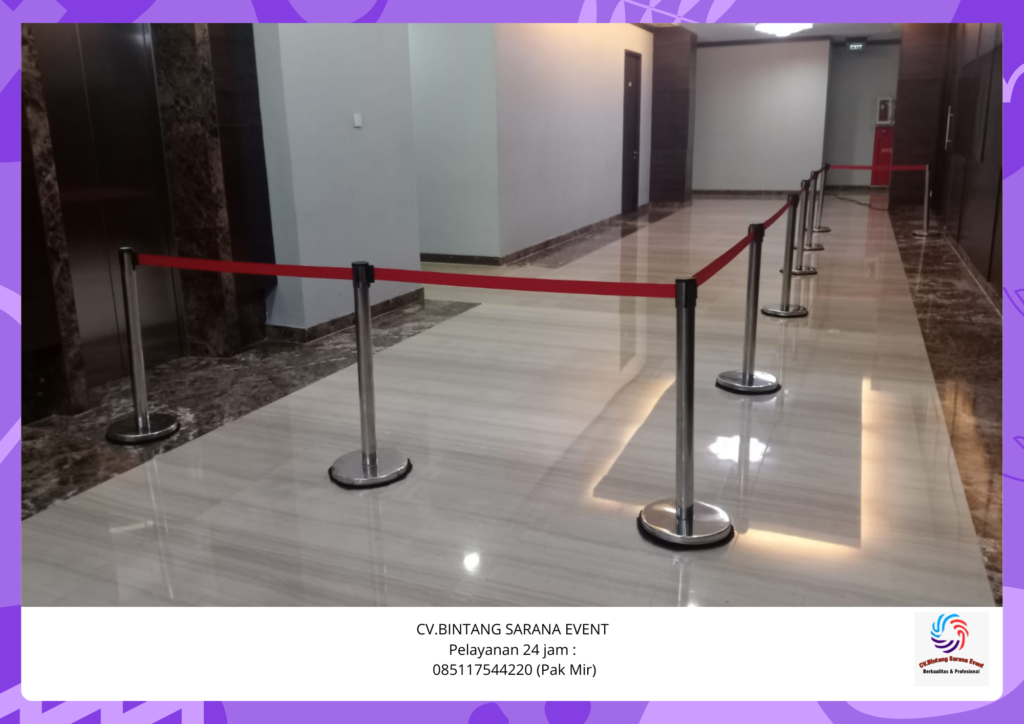 Sewa Tiang Antrian Untuk Event Area Jakarta