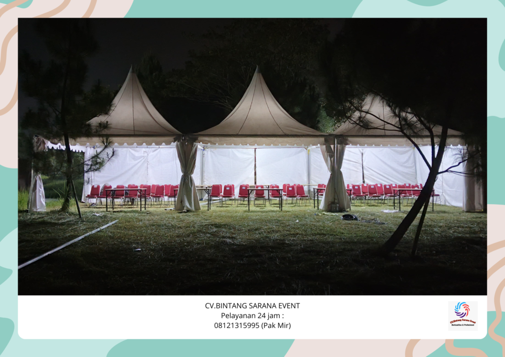 Rental Tirai filamin toilet portable Dan Tenda kerucut Subang