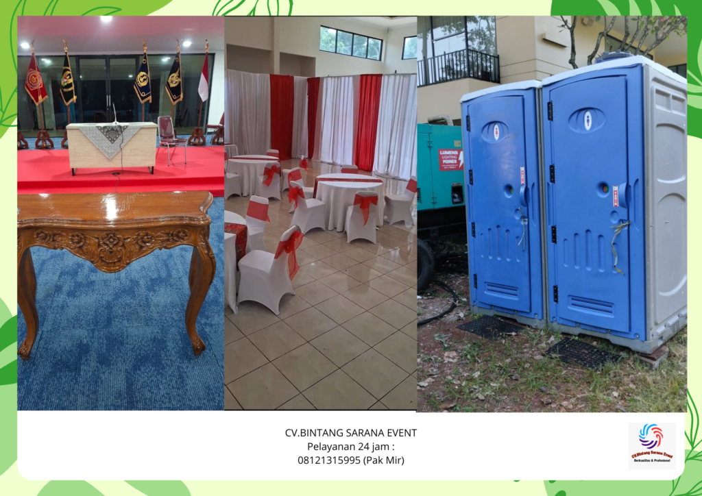 Sewa Meja Konsol Toilet Portable Dan Tirai Jakarta