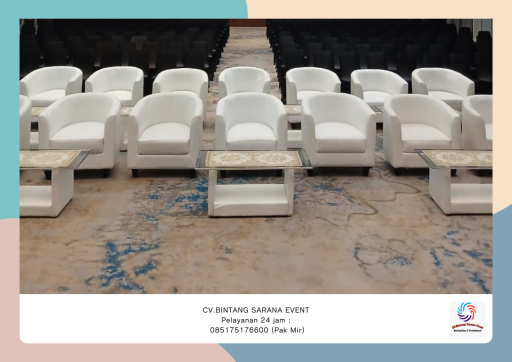 Sewa Sofa Oval Hitam Dan Sofa Oval Putih bogor